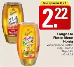 WEZ Langnese Flotte Biene Honig Angebot
