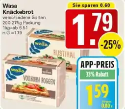 WEZ Wasa Knäckebrot Angebot