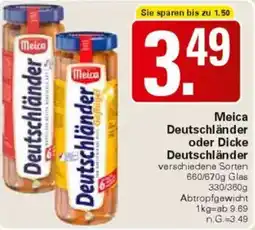 WEZ Meica Deutschländer oder Dicke Deutschländer Angebot