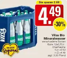 WEZ Vilsa Bio Mineralwasser Angebot