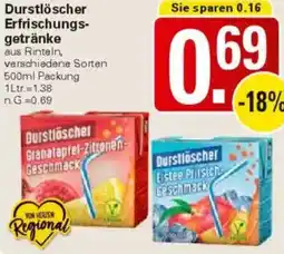 WEZ Durstlöscher Erfrischungsgetränke Angebot