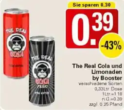 WEZ The Real Cola und Limonaden by Booster Angebot