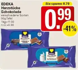 WEZ EDEKA Herzstücke Schokolade Angebot