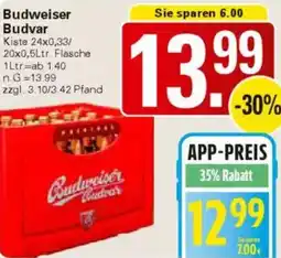 WEZ Budweiser Budvar Angebot