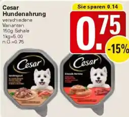 WEZ Cesar Hundenahrung Angebot