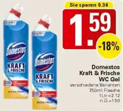 WEZ Domestos Kraft & Frische WC Gel Angebot