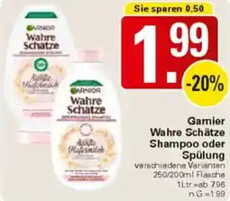 WEZ Garnier Wahre Schätze Shampoo oder Spülung Angebot