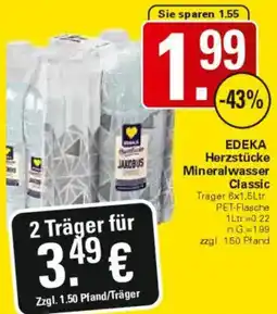 WEZ EDEKA Herzstücke Mineralwasser Classic Angebot