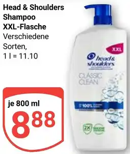 Globus Head & Shoulders Shampoo XXL-Flasche Angebot