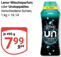 Globus Lenor Wäscheparfum oder Unstoppables Angebot