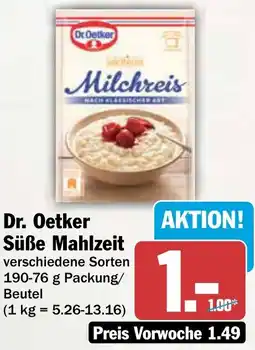 AEZ Dr. Oetker Süße Mahlzeit Angebot