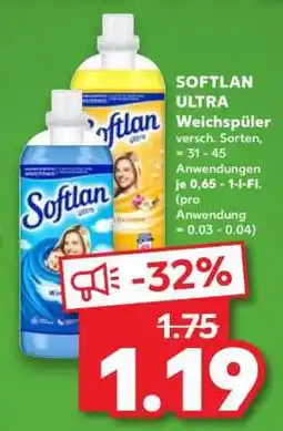 Kaufland SOFTLAN ULTRA Weichspüler Angebot
