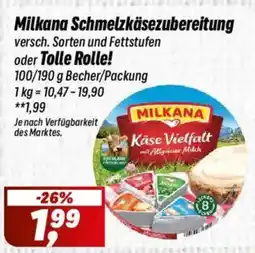 Simmel Milkana Schmelzkäsezubereitung oder Tolle Rolle! Angebot