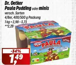 Simmel Dr. Oetker Paula Pudding oder minis Angebot