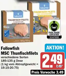 AEZ Followfish MSC Thunfischfilets Angebot