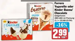 AEZ Ferrero Yogurette oder Kinder Bueno/ Chocolate Angebot