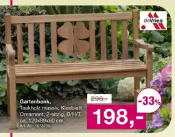Möbel Inhofer Devries gartenbank Angebot