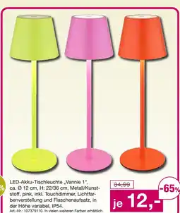 Möbel Inhofer Led-akku-tischleuchte vannie 1 Angebot