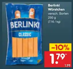 Netto Marken-Discount Berlinki würstchen Angebot
