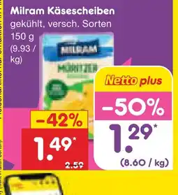 Netto Marken-Discount Milram käsescheiben Angebot