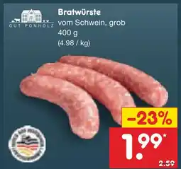 Netto Marken-Discount Gut ponholz bratwürste Angebot