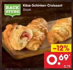 Netto Marken-Discount Backstube käse-schinken-croissant Angebot