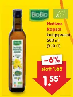 Netto Marken-Discount Biobio natives rapsöl Angebot