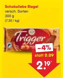 Netto Marken-Discount Schokoliebe riegel Angebot