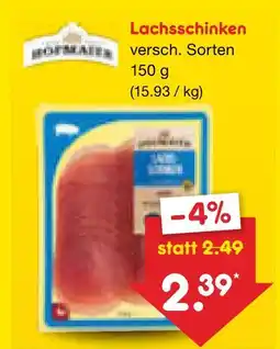 Netto Marken-Discount Hofmaier lachsschinken Angebot