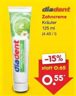 Netto Marken-Discount Diadent zahncreme Angebot