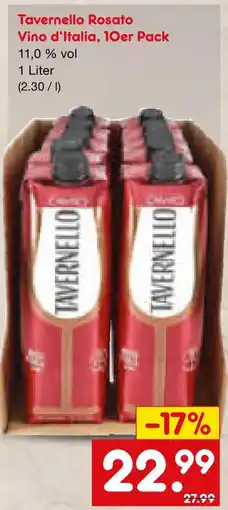 Netto Marken-Discount Tavernello rosato vino d’italia Angebot
