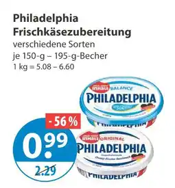 V Markt Philadelphia frischkäsezubereitung Angebot
