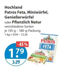 V Markt Hochland patros feta Angebot