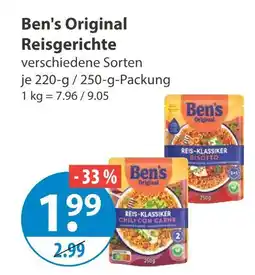 V Markt Ben's original reis-klassiker chili con carne Angebot