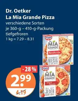 V Markt Dr. oetker la mia grande pizza margherita Angebot