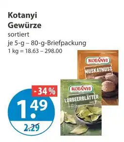 V Markt Kotanyi muskatnuss Angebot