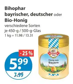 V Markt Bihophar bayrischer honig Angebot