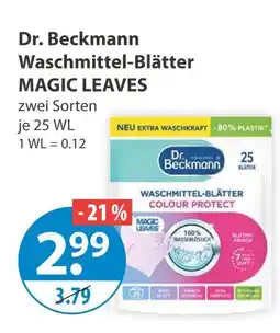 V Markt Dr. beckmann waschmittel-blätter magic leaves Angebot