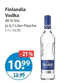V Markt Finlandia vodka Angebot
