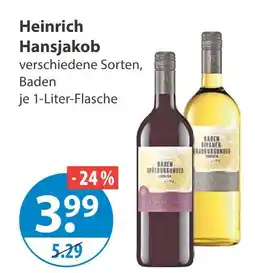 V Markt Heinrich hansjakob baden spätburgunder Angebot