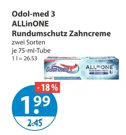 V Markt Odol-med 3 allinone rundumschutz zahncreme Angebot