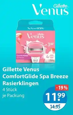 V Markt Gillette venus comfortglide spa breeze rasierklingen Angebot