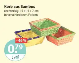 V Markt Korb aus bambus Angebot
