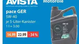 V Markt Avista pace ger 5w-40 Angebot