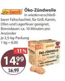 V Markt Favorit öko-zündwolle Angebot