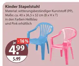 V Markt Kinder stapelstuhl Angebot