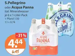 V Markt S.pellegrino ital. mineralwasser Angebot