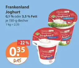 V Markt Frankenland stichfester joghurt mild 0,1 % fett Angebot