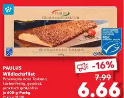 Kaufland Paulus wildlachsfilet provençale Angebot