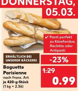 Kaufland Baguette parisienne Angebot